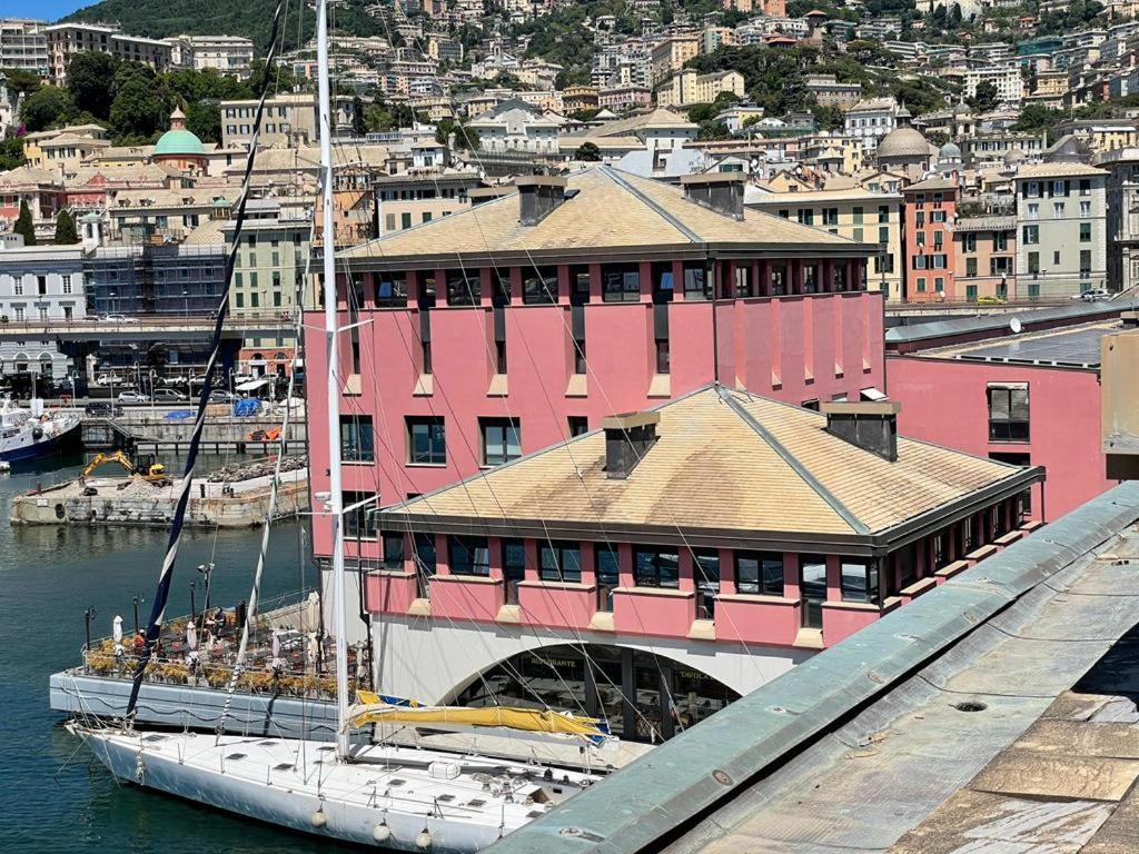 ジェノヴァBilocale Vista Mare Con Terrazzo-Porto Antico- Parcheggio Scontatoアパートメント エクステリア 写真
